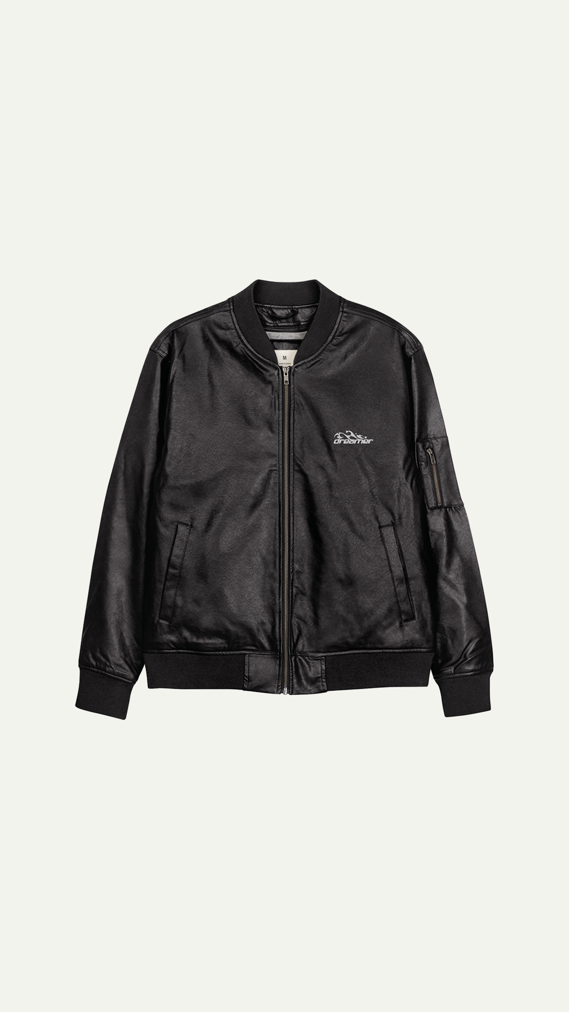 EMBROIDERED LEATHER JACKET