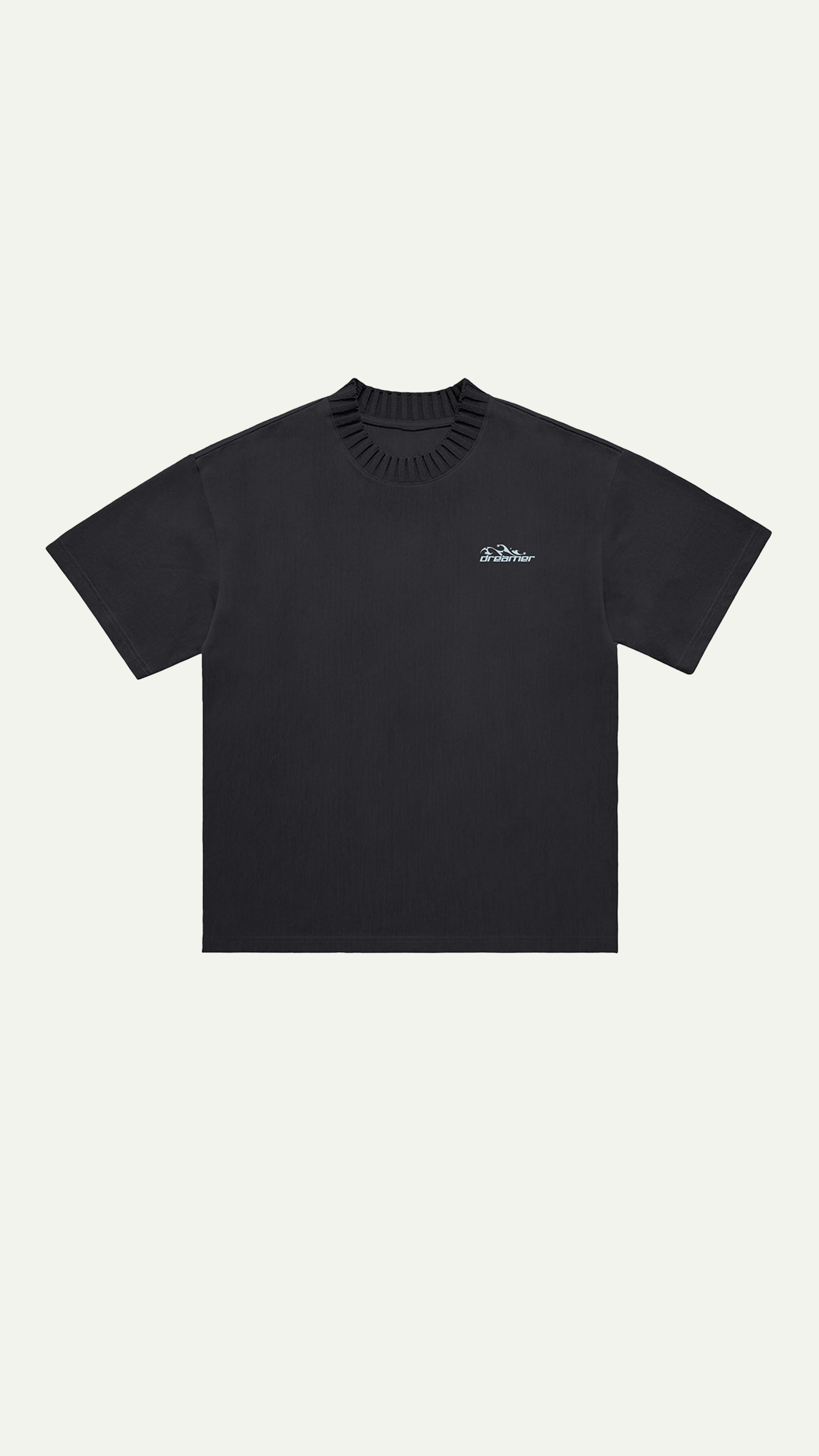 KNITTED ROUND NECK TEE